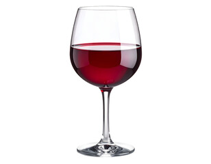 Elegant glass of red wine drink
