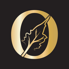 Tree Company Logo combine with letter O vector template