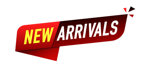 New Arrival banner template design. Product label background design. New Arrival label For web and social media, new product background, product poster sign. Vector illustration