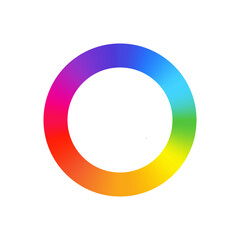 RGB color wheel spectrum selector picker. RGB palette logo. Color rainbow diagram circle. Vector illustration