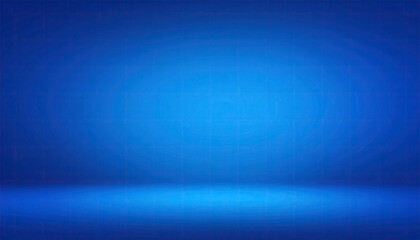 Empty studio background, deep blue