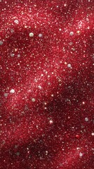 Shimmering red glitter sparkling under bright light creating an eye-catching display for festive events and celebrations