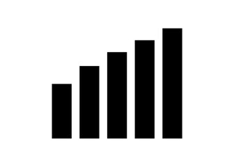 黒いWi-Fi ロゴ マーク アンテナのイラスト ピクトグラム