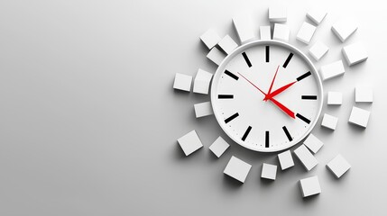 Sleek clock design reflecting the importance of time in our lives.