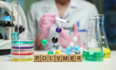 Exploring polymer science with flasks, models, and specialized equipment in a cuttingedge research...