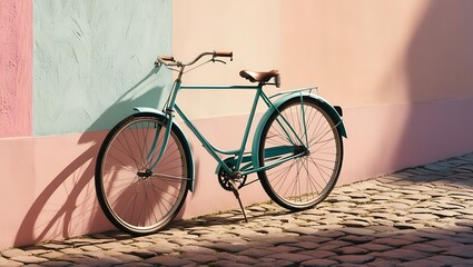 Fototapeta premium old bicycle in the street