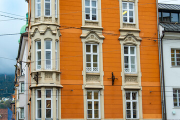 Fototapeta premium Colorful Apartments in Innsbruck - Austria