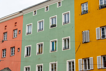 Fototapeta premium Colorful Apartments in Innsbruck - Austria