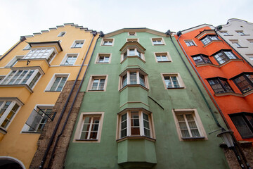 Obraz premium Colorful Apartments in Innsbruck - Austria