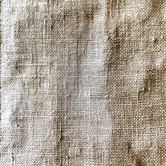 Close Up Detailed Beige Linen Fabric Texture Background