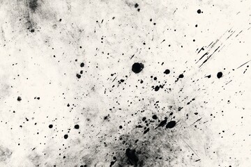 Ink grunge texture with splattered ink marks and raw edge patterns for design