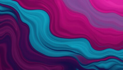 Obraz premium Abstract swirling teal and magenta