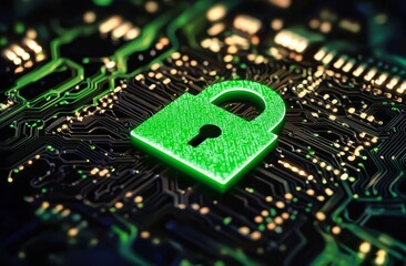 Obraz premium Innovative Tech Concept Representing Data Protection and Privacy