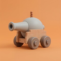 "Whimsical Power: The Playful Cartoon Cannon"