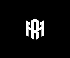 letter MR RM modern clean logo