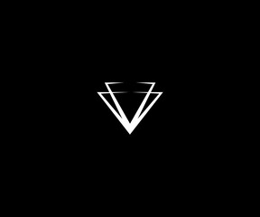 V VV letter minimal modern  logo