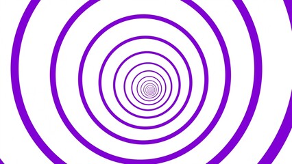 Naklejka premium Mesmerizing Vortex of Purple Rings A Geometric Abstraction with a Hypnotic Effect An Infinite Tunnel of Repeated Circles
