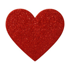 Fototapeta premium PNG Glittery red heart decoration