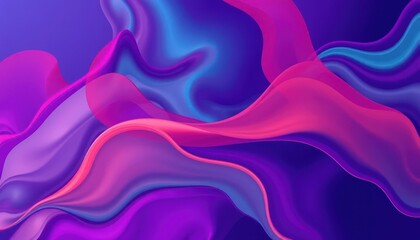 Obraz premium Abstract swirls of vibrant purple, pink, and blue