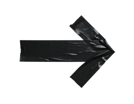 black and white arrow