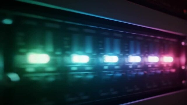 AI Server Illustration of Motion Blur Data Stream in High-Speed Transfer