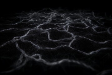 Abstract network texture with undulating forms.