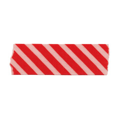 PNG Red striped washi tape piece