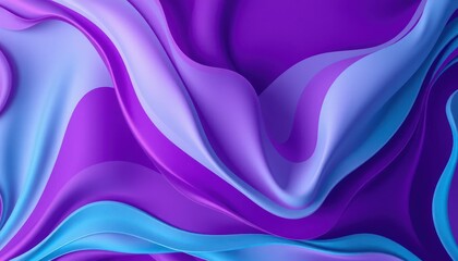 Obraz premium Abstract swirling purple and blue forms (1)