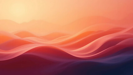 Warm Abstract Background &ndash; Peach, Coral Orange, and Amber Gradient Flow