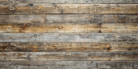 Rustic Weathered Wood Planks Background Texture A Seamless Pattern of Horizontal Boards with Natural Variations in Color and Grain