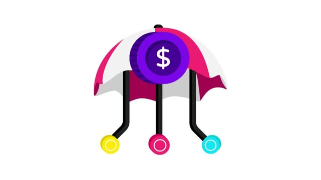 Insurtech Icon Animation MP4 file