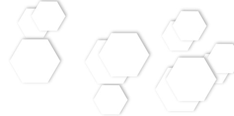 modern white background featuring a geometric pattern of overlapping hexagons, and Polygonal Honeycomb Elements, Luxury Pattern and Technology-Inspired Design 