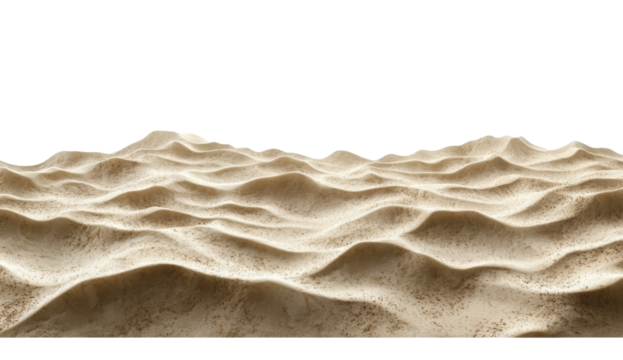 Sand texture shows an undulating surface on a transparent background.

