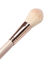 Makeup brush with soft bristles isolated on transparent background