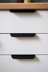 Kitchen drawers with storage cabinets