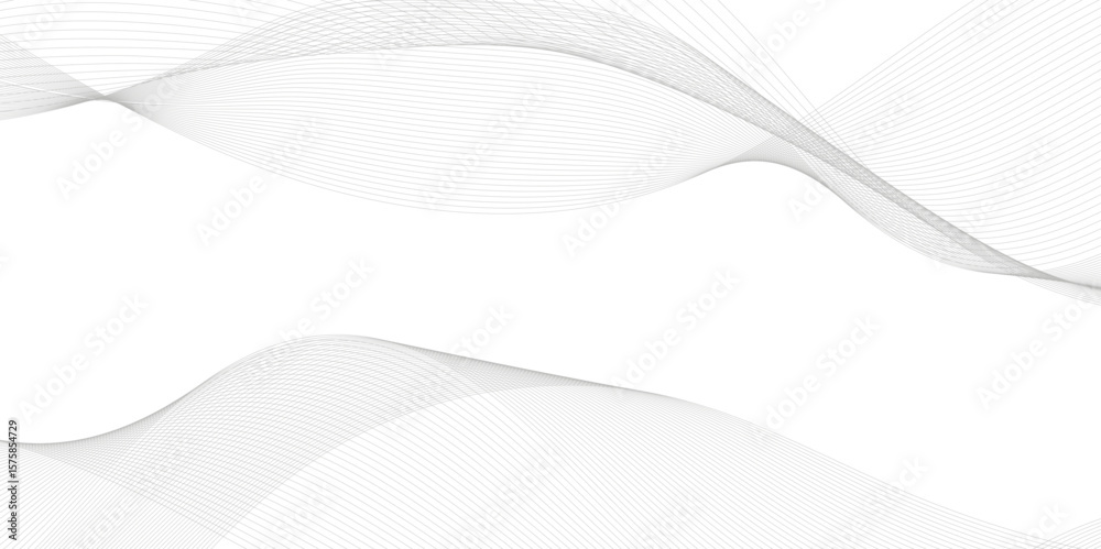 Poster flowing dot particles wave pattern halftone black gradient smooth curve shape isolated on transparen
