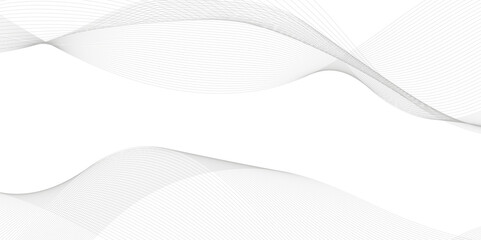 Fototapeta premium Flowing dot particles wave pattern halftone black gradient smooth curve shape isolated on transparent background. Vector in concept of medical technology, science, music, modern. business, banner,