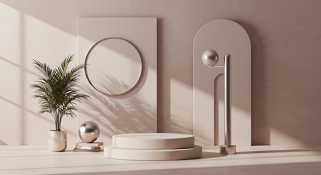 Very pery interior with podium