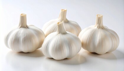 garlic isolated on white background