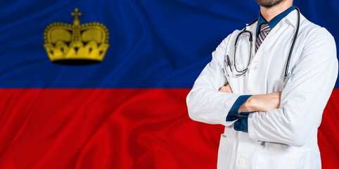 Liechtenstein national health system. Liechtenstein health and medical insurance concept