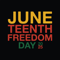 Obraz premium Juneteenth Freedom Day Celebration Vector Design