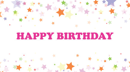 vector illustration of a happy birthday card