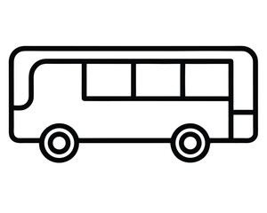 Efficient Transportation Modern Coach Bus Icon Design Ai Generated