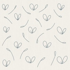 Flower and Leave Pattern  Floral Pattern Background