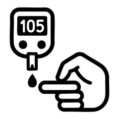 Suger test kit vector