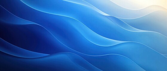Fototapeta premium Abstract Blue and White Wavy Background