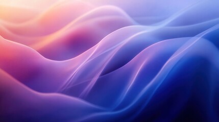 Obraz premium Abstract Wavy Pattern in Blue and Pink Hues