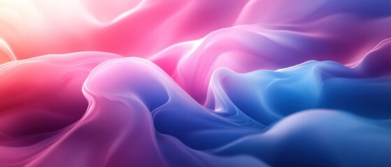 Obraz premium Abstract Swirling Pattern in Pink, Blue, and White Hues