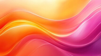 Obraz premium Abstract Background with Pink and Orange Wavy Lines