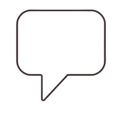 Naklejka premium Chat Bubble Icon PNG